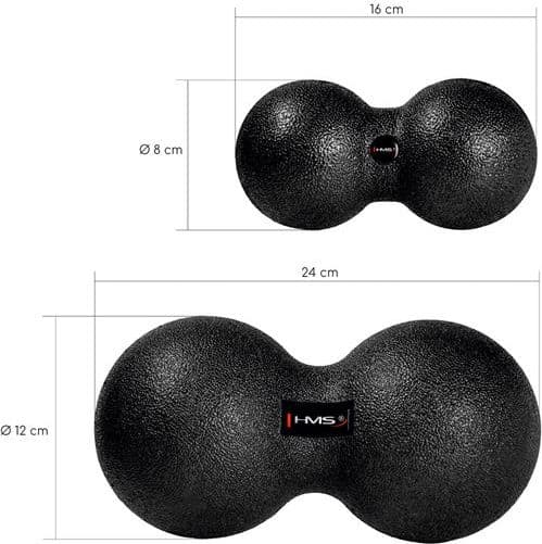 HMS Double massage ball Duo Ball 8x16cm (BLM02)