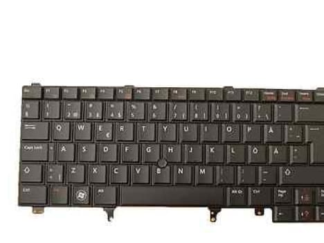 Dell - Ersättningstangentbord för bärbar dator - finska
