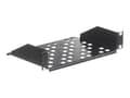 Miniatyrbild 3 av 5: Netrack Equipment Shelf - Hylla för rack - träkol - 1U - 10"