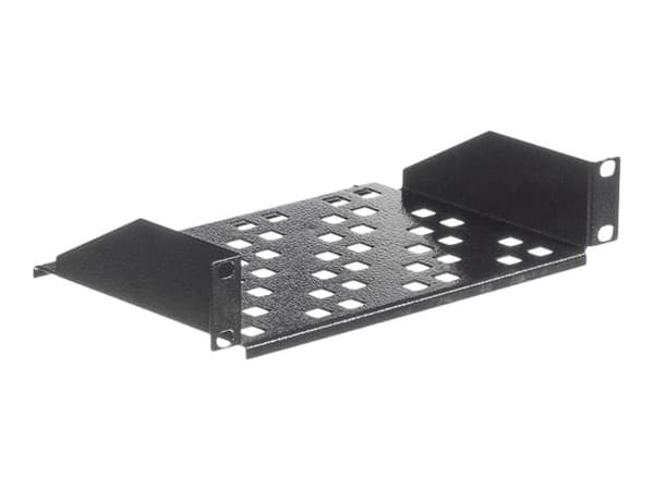 Netrack Equipment Shelf - Hylla för rack - träkol - 1U - 10"