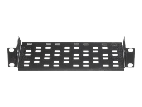 Netrack Equipment Shelf - Hylla för rack - träkol - 1U - 10"