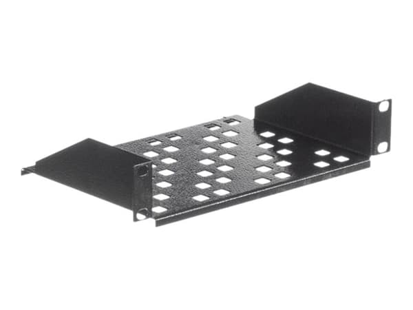 Netrack Equipment Shelf - Hylla för rack - träkol - 1U - 10"