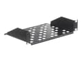 Miniatyrbild 1 av 5: Netrack Equipment Shelf - Hylla för rack - träkol - 1U - 10"