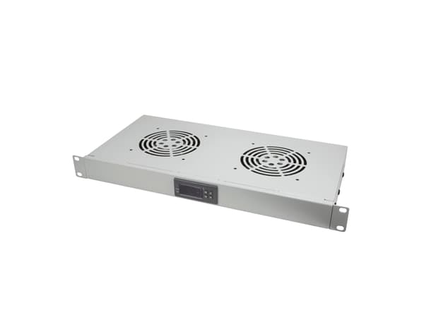 LogiLink FAU02FG, Viftepanel, Grå, Stål, 1U, 48,3 cm (19"), 482,6 mm