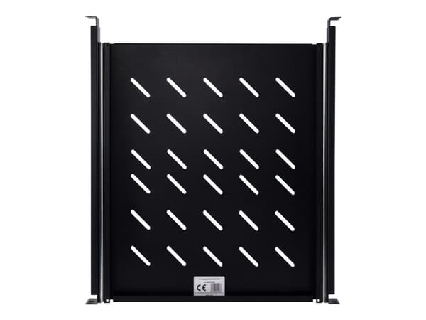 Inter-Tech SWAS-550/800 - Golvpanel för rack - svart, RAL 9005 - 1U - 19"