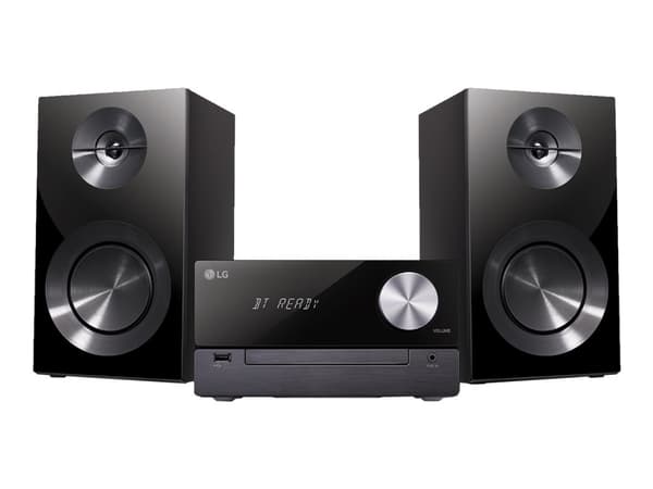 LG CM2460, Kodin mikroaudiojärjestelmä, Musta, 100 W, 2-suuntainen, Riviliittimen kiinnikkeet, 6 O