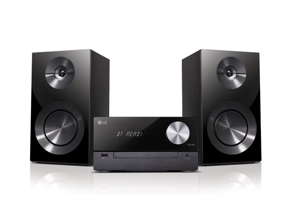 LG CM2460, Kodin mikroaudiojärjestelmä, Musta, 100 W, 2-suuntainen, Riviliittimen kiinnikkeet, 6 O