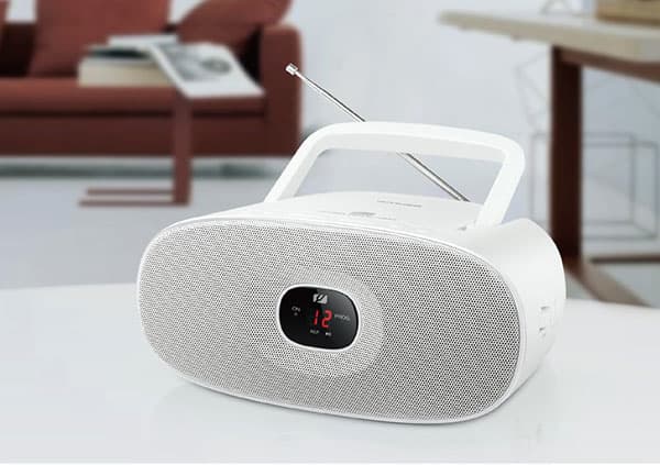 Muse MD-202, 1,3 kg, Valkoinen, Kannettava CD-soitin