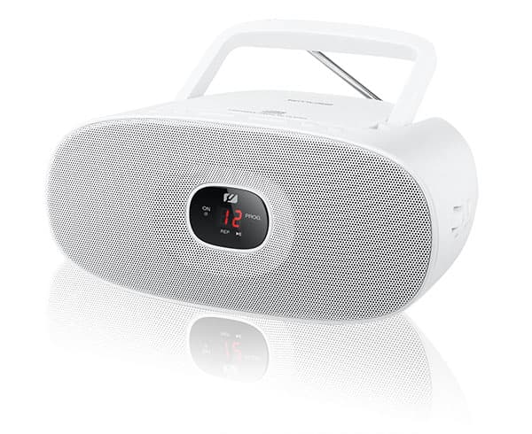 Muse MD-202, 1,3 kg, Valkoinen, Kannettava CD-soitin