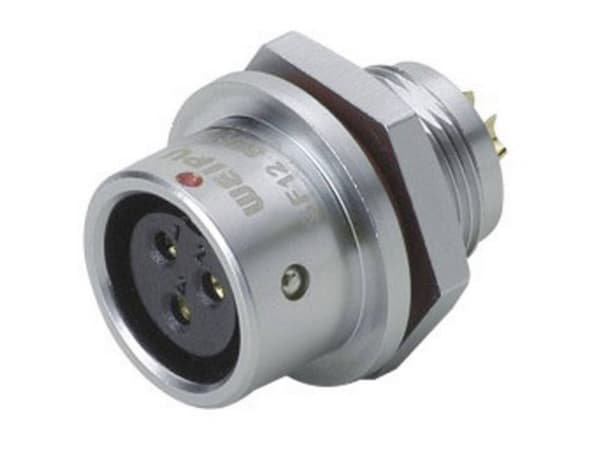 Weipu SF1212/S4 Rundstik Kobling, lige Samlet poltal: 4 Serie (rundstikforbindelse): SF12 1 stk