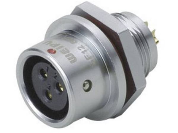 Weipu SF1212/S4 Rundstik Kobling, lige Samlet poltal: 4 Serie (rundstikforbindelse): SF12 1 stk