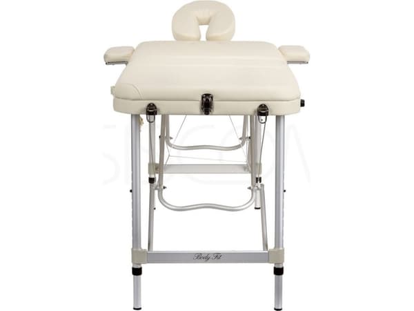 Bodyfit Aluminium massasjeseng med 3 segmenter, beige