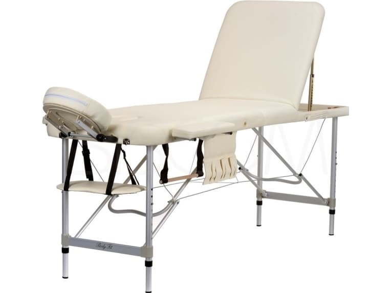 BODYFIT Aluminum massage bed, 3 segments, beige CDON