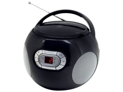 Soundmaster SCD2120, 1,33 kg, Svart, Bärbar CD-spelare