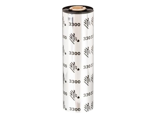 Zebra ZipShip 3300 - 12-pack - svart - 64 mm x 74 m - färgband - för TLP 2642, 2742, 2746, 2844; Zebra R2844, R402, T402; TLP 2742, 2746, 2844, 3842,