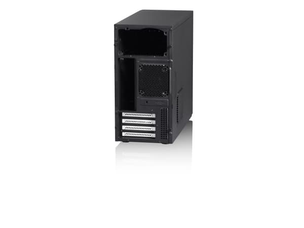 Fractal Design Core 1000 - Tower - mini ATX - ingen strömförsörjning (ATX) - svart - USB/ljud
