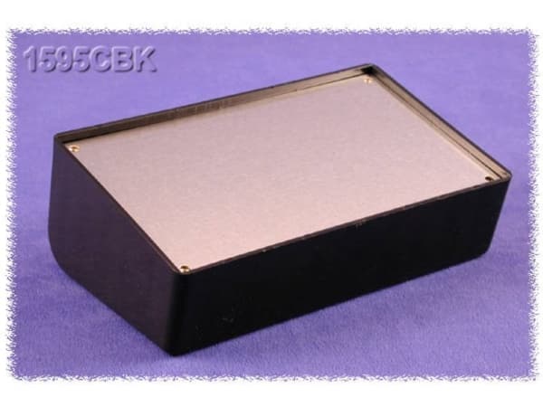 Hammond Electronics 1595CBK Pult-kabinet (L x B x H) 161 x 96 x 58 mm ABS Sort 1 stk