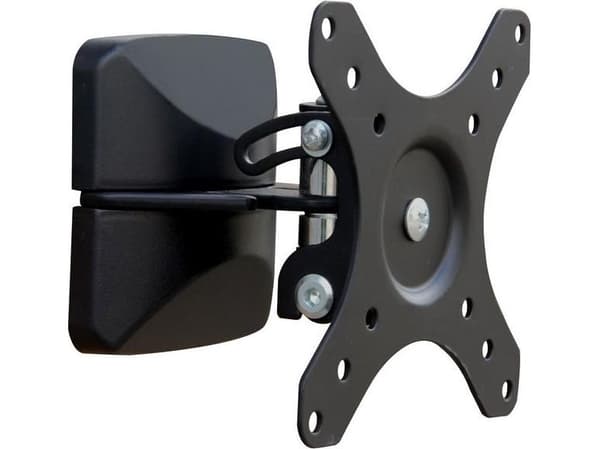 libox MADRYT - Brakett - for LCD TV / loudspeaker - stål - svart - skjermstørrelse: 12"-24" - monteringsgrensesnitt: 100 x 100 mm - veggmonterbar