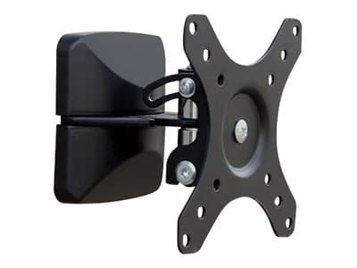 libox MADRYT - Konsol - för LCD TV / loudspeaker - stål - svart - skärmstorlek: 12"-24" - monteringsgränssnitt: 100 x 100 mm - väggmonterbar