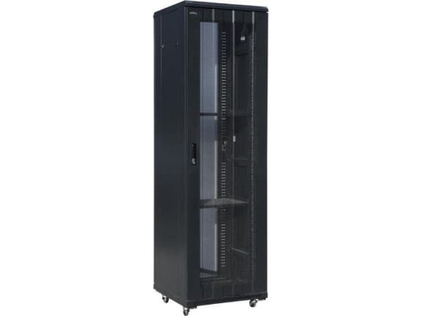 ALANTEC - Stativ - svart, RAL 9004 - 42U - 19"