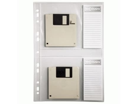 Hama - CD/DVD-permside - kapasitet: 2 CD/DVD - gjennomsiktig (en pakke 10)