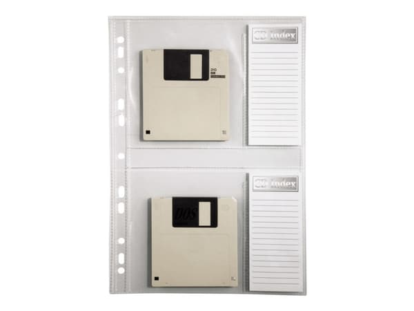 Hama - CD/DVD-permside - kapasitet: 2 CD/DVD - gjennomsiktig (en pakke 10)