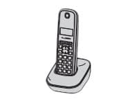 Panasonic KX-TG1911 - Trådløs telefon med anrops-ID - DECT - grå