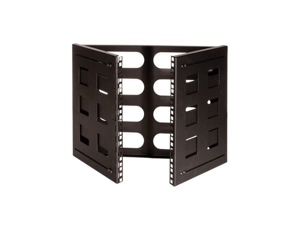 LogiLink W08B40B, Monteringsskena, Svart, 12 kg, 8U, 48,3 cm (19"), 494 mm
