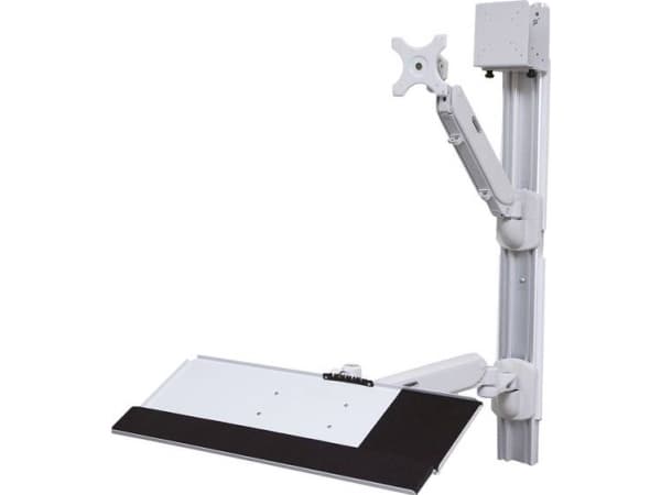 VALUE WorkStation - Monteringssett (veggmontering, CPU-holder, tastaturarm) for LCD-skjerm/tastatur/mus/CPU - aluminium - monteringsgrensesnitt: 100