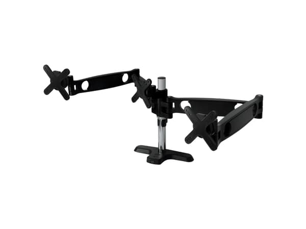 ARCTIC Z3 Pro - Monteringssats (montering på skrivbord, 3 vridbara armar, bordsklämbas) - för 3 LCD-bildskärmar - skärmstorlek: 13"-27" - disk-monter