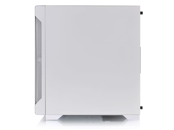 Thermaltake S100 TG Snow - Tempered Glass Snow Edition - tower - micro ATX - sidepanel med vindu (herdet glass) - ingen strømforsyning (PS/2) - hvit