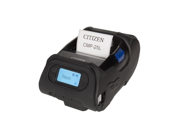 Citizen CMP-25L, Termisk, 203 x 203 DPI, 127 mm/sek, Ledning & Trådløs, Lithium-Ion (Li-Ion), Sort