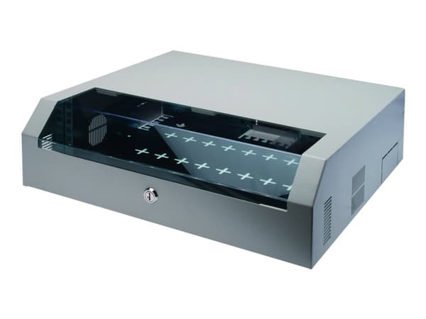 Digitus - Skåp - väggmonterbart - grått - 3U - 19"