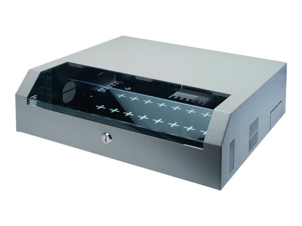 Digitus - Skåp - väggmonterbart - grått - 3U - 19"