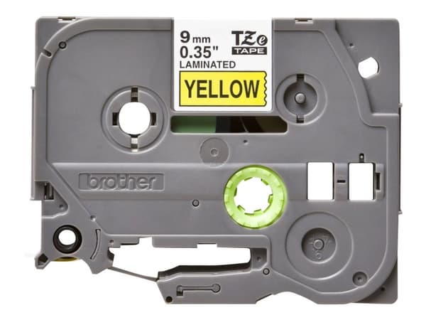 Brother TZe-621 - Svart på gult - Rull (0,9 cm x 8 m) 1 kassett(er) laminert teip - for Brother PT-D210, D600, H110, H200; P-Touch PT-1005, 1880, E31