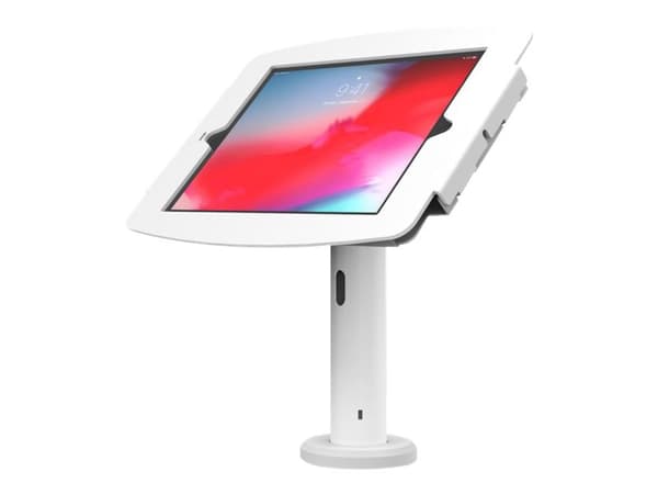 Compulocks iPad 10.2" Space Enclosure Tilting Stand 4" - Monteringssett (hus, stangstativ) - for nettbrett - låsbar - høyverdig aluminium - svart - s