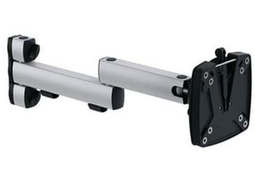 Novus 1.2 TSS Folding arm 2 Monitor Arm, 10 kg, 75 x 75 mm, 100 x 100 mm, Sort, Sølv