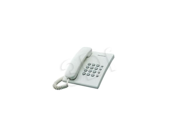 Panasonic KX-TS500PDW - Telefon med ledning - hvit