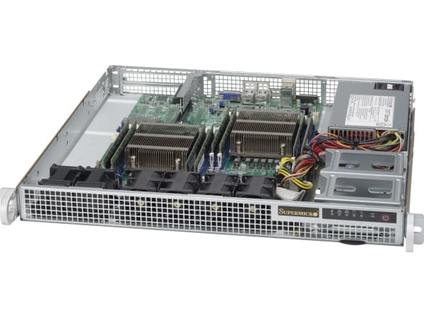Supermicro 514-505, stativ, server, hvit, EATX, 1U, hjemme/kontor