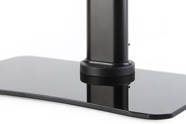 Neovo DTS-01 - Ställ - för LCD-display - metall, härdat glas - svart - skärmstorlek: 32"-65" - monteringsgränssnitt: upp till 400 x 400 mm - skrivbor
