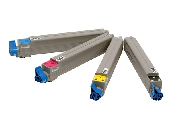 OKI Rainbow Kit - 4-pack - svart, gul, cyan, magenta - original - tonersett - for C9600dn, 9600hdtn, 9600hn, 9600n, 9650dn, 9650hdn, 9650hdtn, 9650n,