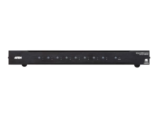 ATEN VanCryst VS0801HB 8-Port True 4K HDMI Switch - Video/audio switch - 8 x HDMI - rackmonterbar