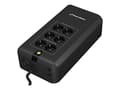 Miniatyrbilde 5 av 5: PowerWalker VFD 800 APFC - UPS - AC 220/230/240 V - 420 Watt - 800 VA - 7 At - utgangskontakter: 6 - svart