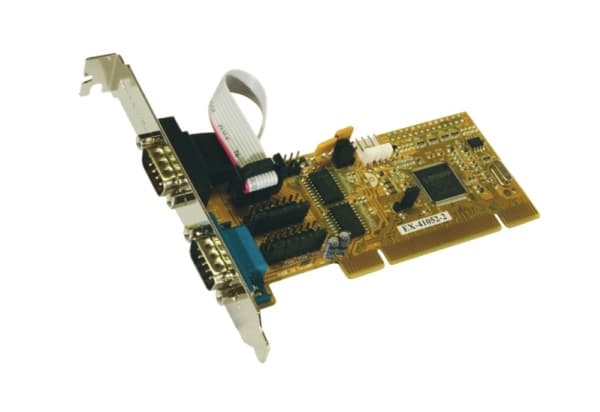 EXSYS EX-41052-2, PCI, Seriell, RS-232, 1 x 9 pin D-SUB, Grå, Gult, WHQL FCC, CE Grå, Gult