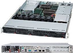 Supermicro SC815 TQC-R706WB2 - Kan monteras i rack 1U - utökad ATX - SATA/SAS - hot-swap 750 Watt - svart