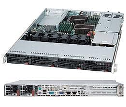Supermicro SC815 TQC-R706WB2 - Kan monteras i rack 1U - utökad ATX - SATA/SAS - hot-swap 750 Watt - svart