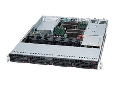 Supermicro SC815 TQC-R706WB2 - Kan monteras i rack 1U - utökad ATX - SATA/SAS - hot-swap 750 Watt - svart Svart