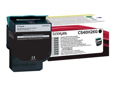 Lexmark C540H2KG, 2500 sivua, Musta, 1 kpl