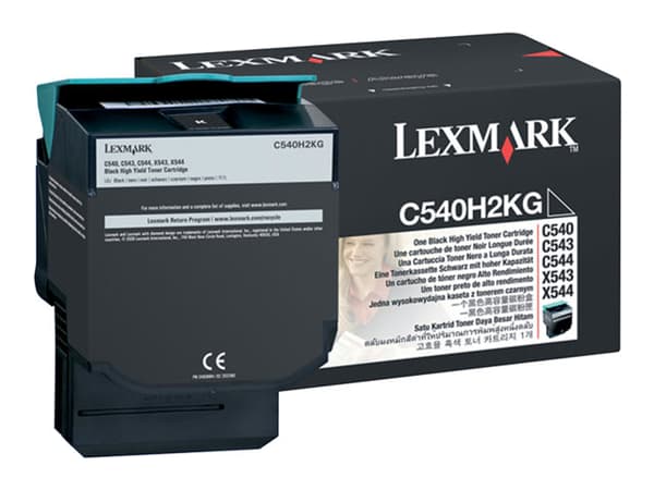 Lexmark C540H2KG, 2500 sivua, Musta, 1 kpl