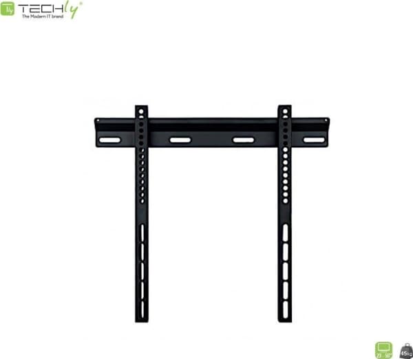 TECHly - Brakett - Ultra-Slim - for flatpanel - svart - skjermstørrelse: 23"-55" - veggmonterbar